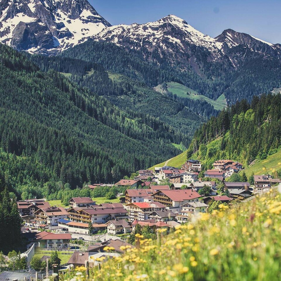 Blick auf die Gemeinde Gerlos
