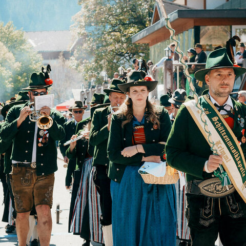 Traditionelle Musikkapelle.