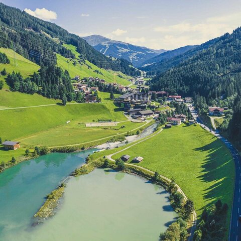 Blick auf die Gemeinde Gerlos