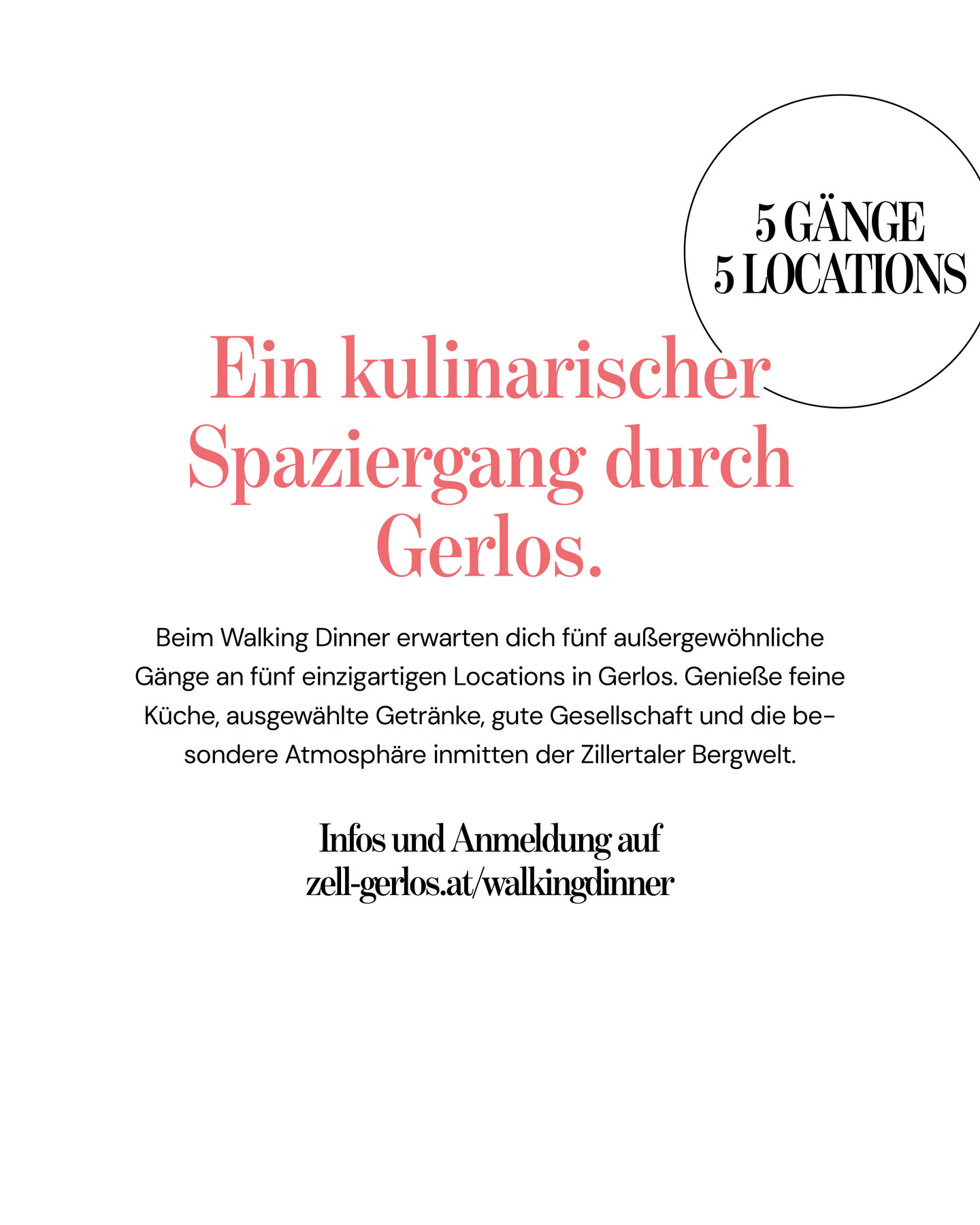 Infobild fürs Walking Diner