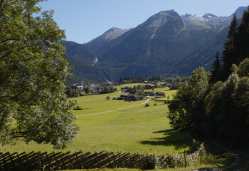 Ort Krimml im Sommer