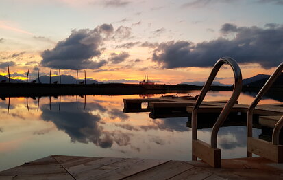 Sonnenuntergang am Fichtensee in Zell am Ziller