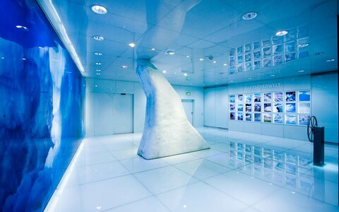 Blick in die Gletscherwelt des Nationalparkzentrums