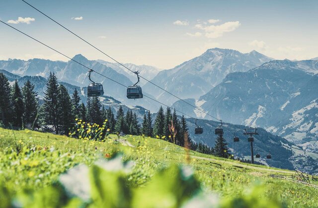 Blick auf die Rosenalmbahn in Zell am Ziller