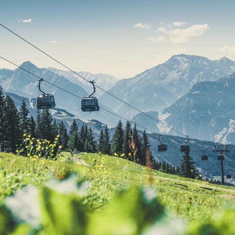 Blick auf die Rosenalmbahn in Zell am Ziller