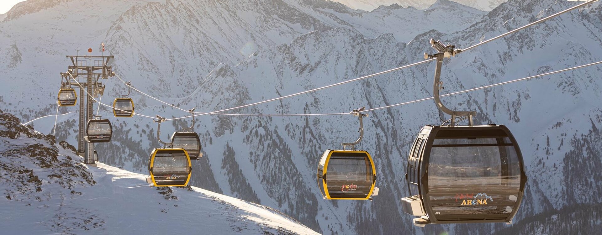 Blick auf die Gondelbahn