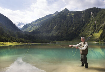 Fischen in der Finkau