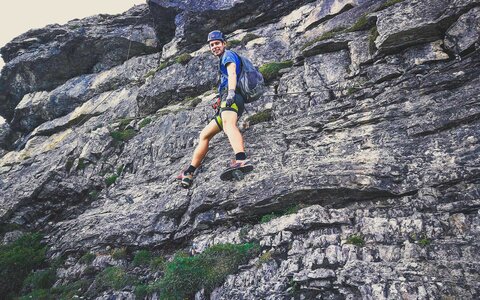 Aufstieg über den Klettersteig Gerlossteinwand