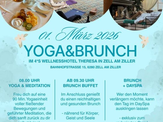 Yoga & Brunch im 4*S Wellnesshotel Theresa