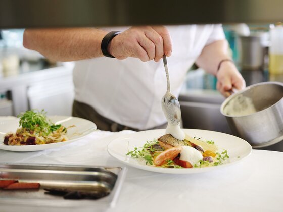 Fischmenü in der DieMarie